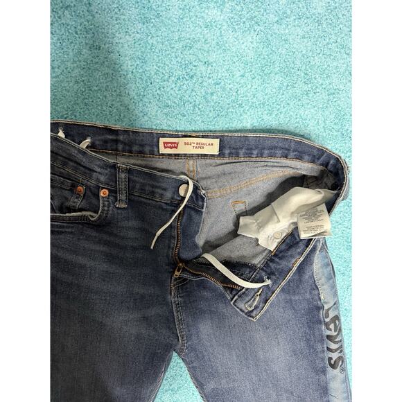 Levi's 502 Regular Taper Big Boy's Blue Jeans 20 Regular 30W 30L - Picture 14 of 16